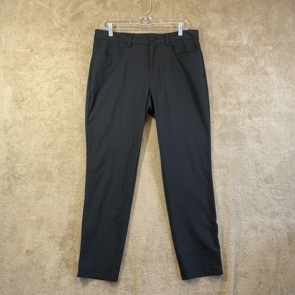 G/FORE Pants 33 x 30 Mens Black 5 Pocket Performance Golf Slim Fit - Picture 1 of 9